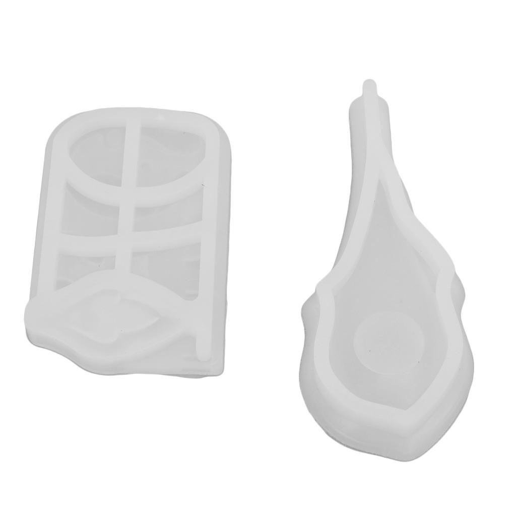 2Pcs Silicone Mold Unique Exquisite Pipa Shape Design Elastic Easy Demoulding Mould Handicraft Gift