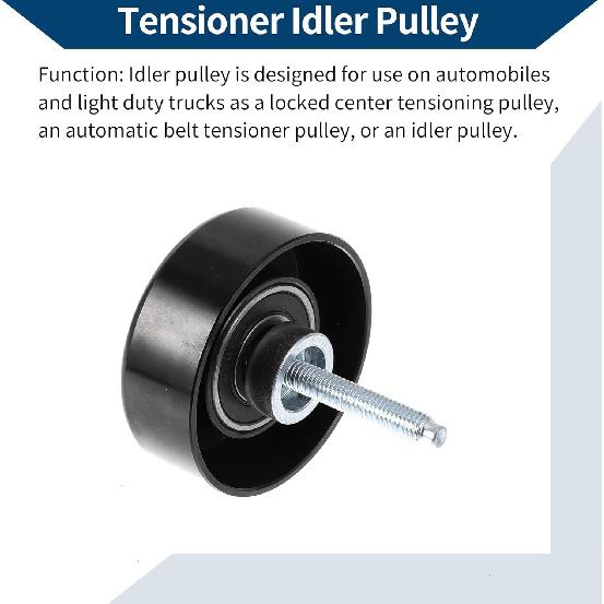 No.L32715940A/LFH115940A Drive Belt Idler Pulley for Mazda CX-7 2007-2012 for Mazda 5 2012-2017 Serpentine Tensioner Pulley Idler 1 Pc