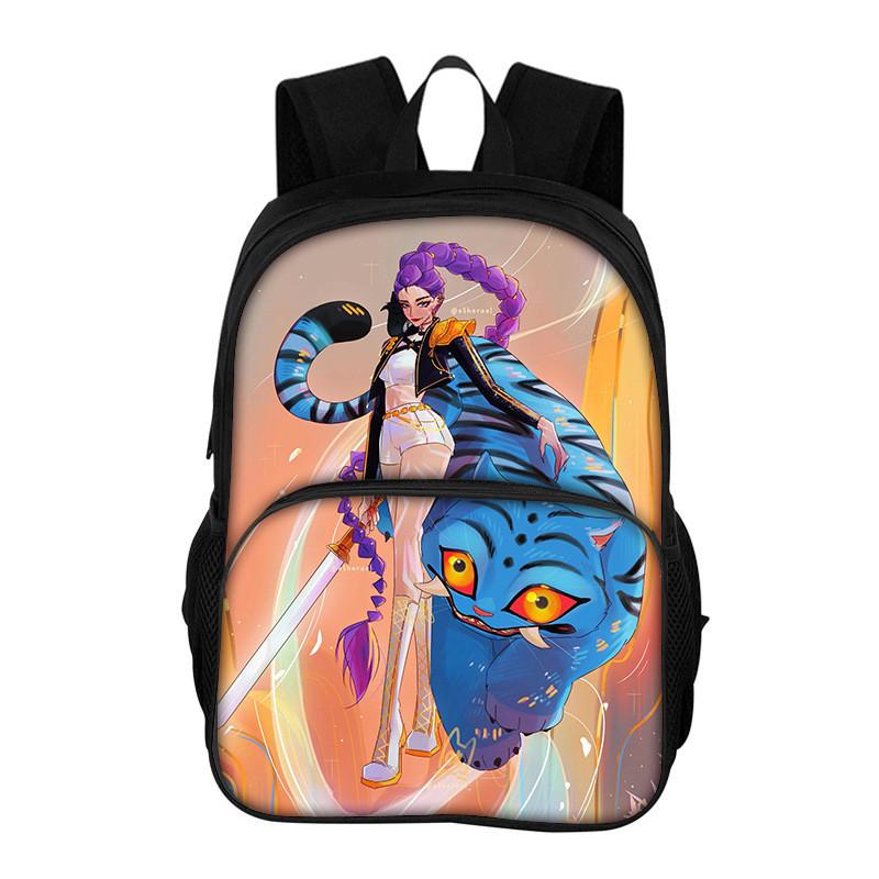 Hunter Witches Kpop Backpack With Oxford Fabric And Breathable Cushion Straps For School Students