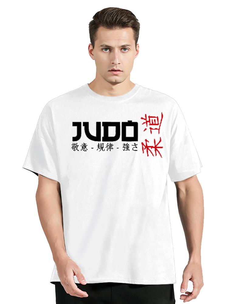 T Shirt Judo Oversized Fitness T-shirt Unisex Tops Tees Cotton Tshirt Streetwear Clothing