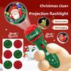 Christmas Cartoon Projection Flashlight  Creative Children Flashlight Toy Projector Baby Toys Bedtime Story Book Toy for Kids