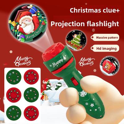 Lampe Torche Projecteur Dessin Animé Noël 3-10 Cartes Jouet Projecteur Lampe Torche Créative pour Enfants Jouets pour Bébés Jouet Livre d'Histoires pour le Coucher