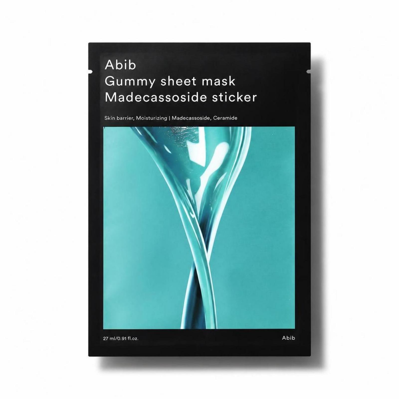 Abib Gummy Sheet Mask Madecassoside Sticker 10 Sheets 27ml 27ml x 10 Sheets
