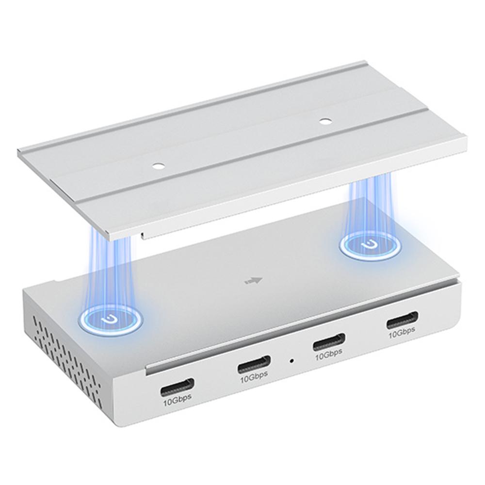 

HST-4C USB Hub Magnetic Rail Expansion Dock 4 x Type-C 3.2 Aluminum Alloy Adapter A