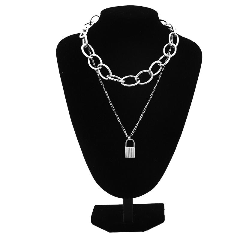 Chain On The Neck Thick Massive Chunky Choker Grunge Girl Chokers Goth Jewelry Kpop Aesthetic Decorations For Women Accessories