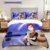 Japanese Anime Cartoon NARUTO Famous Uzumaki Naruto Comfortable Duvet Cover and Pillowcase(1 * Duvet Cover + 2 * Pillowcase, Without core)G7