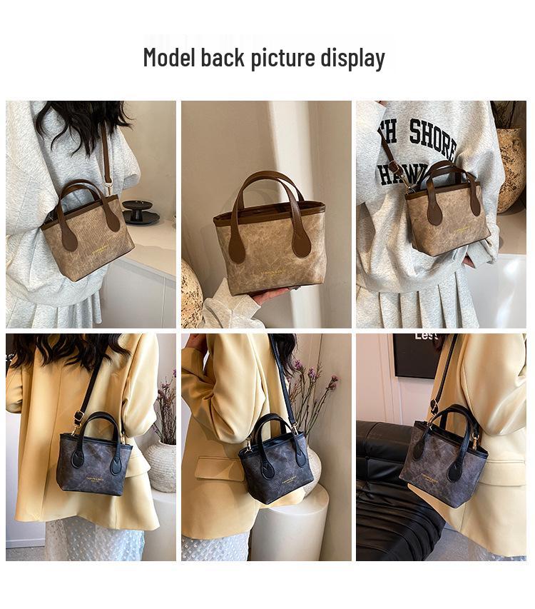 Nische High-End 2025 Herbst Schulter-Tote mit großem Fassungsvermögen: Vielseitige lässige Umhänge-Bucket-Bag