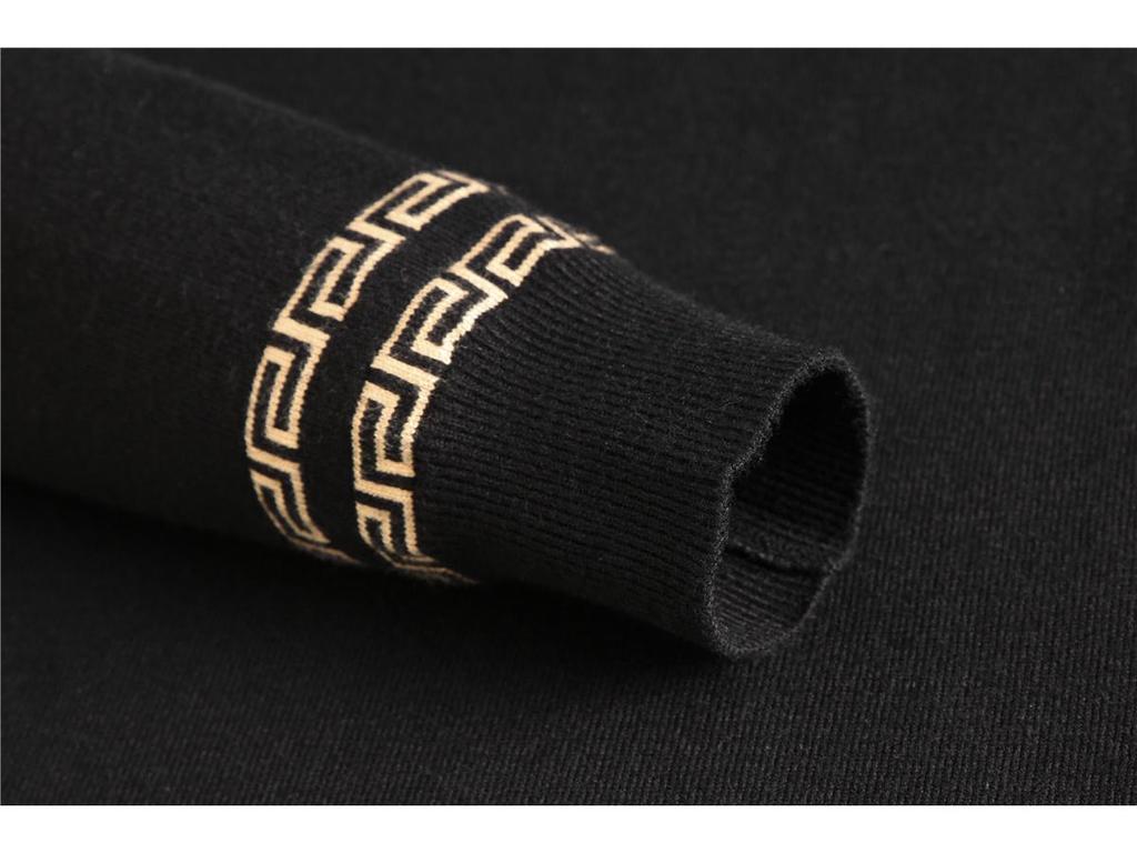 European Trend: Men's Embroidered Wool Sweater - Autumn/Winter Long Sleeve Knit Pullover