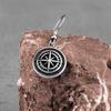 Stainless Steel Star Compass Earrings For Men and Women Fashion Hip Hop Biker Earrings Punk Charm Simple Jewelry Wholesale