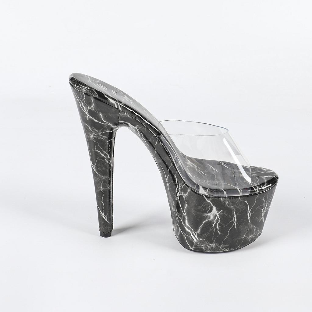 17cm Absatz Herbst Nachtclub Sex Damen Schuhe Wasserdicht Tisch Römisch Fischmaul Dame Außen Hoher Absatz LFD-181-Q46