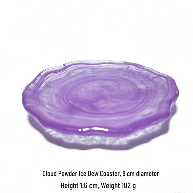 Glacier Glass Dessert & Snack Plate Set