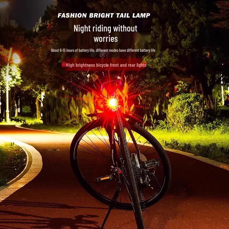 Children's Night Riding Bike Light Set - Rechargeable Front & Rear Flashing Lights