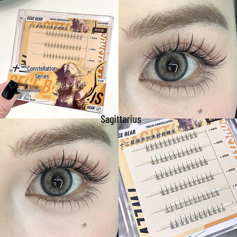 Gege Bear 12-Constellation Series No-Glue Natural Daily False Eyelashes for Beginners
