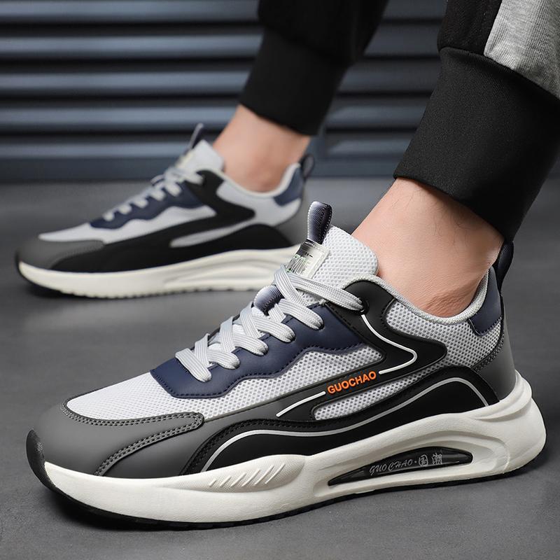Men Breathable Mesh Running Shoes Fashion Casual Sneakers Lightweight Walking Sports Shoes Sizes 38-47 for Outdoor Travel