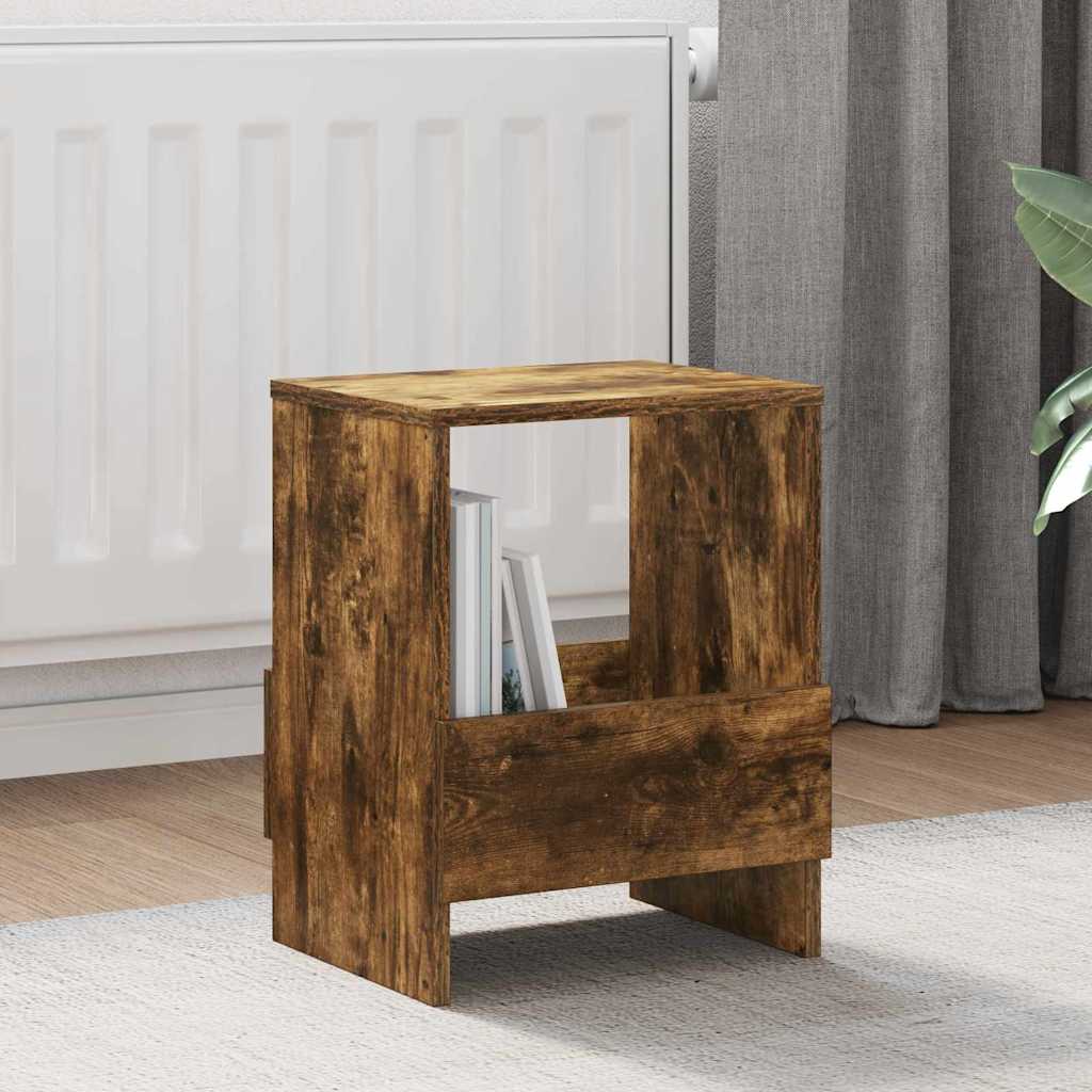 Magazine Shelf Smoked Oak 35 x 30 x 45 cm