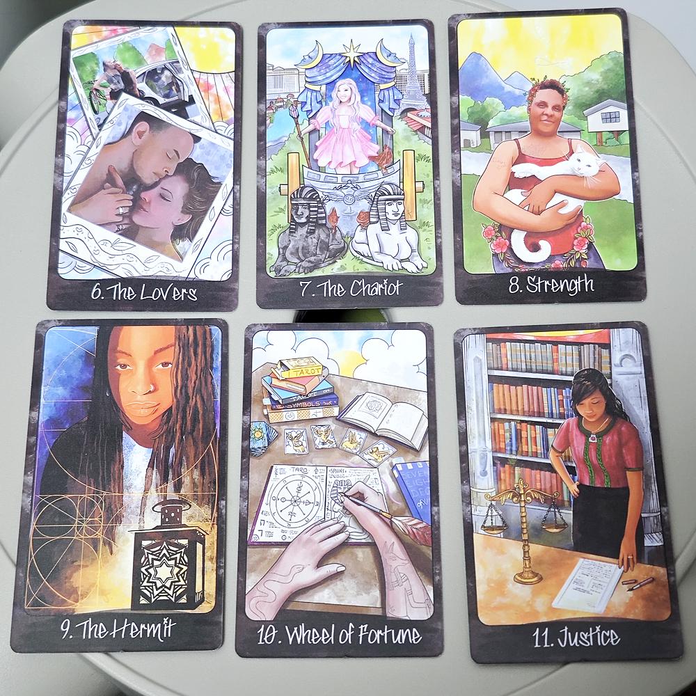 Pocket of Peers Tarot An 80 Card Tarot Deck Featuring Individuals From The Ever Growing Divination Community 10.3*6cm