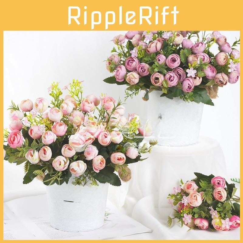 Sp Camellia Artificial Rose Bud Wedding Decoration Floral Arrangement Event Home