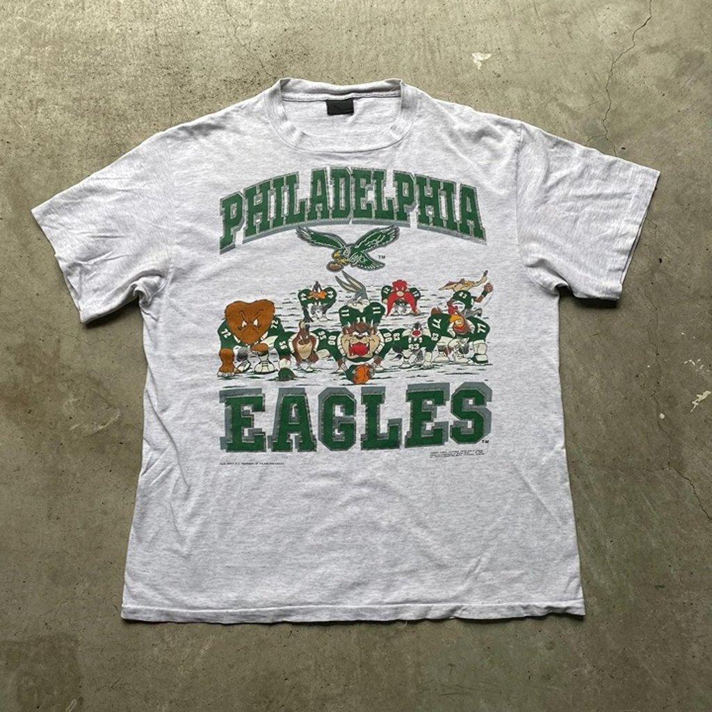 Philadelphia Eagles Looney Tunes Ash Basic style tee T-shirt vtg HN1186 XXXL