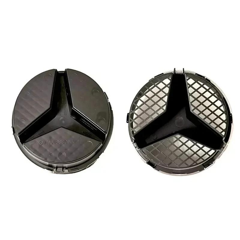 For Mercedes Benz 3D Car Grill Emblem Star Badge Front Grill Logo W204 W205 W213 X253 A B C E S CLA GLB GLC GLE GLS Accessories1 OX4