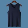 Men'S Pure Cotton Vest Seamless Sports Cotton Underwear Wide-Shoulder Spring/Summer Base Layer Tank Top For Men