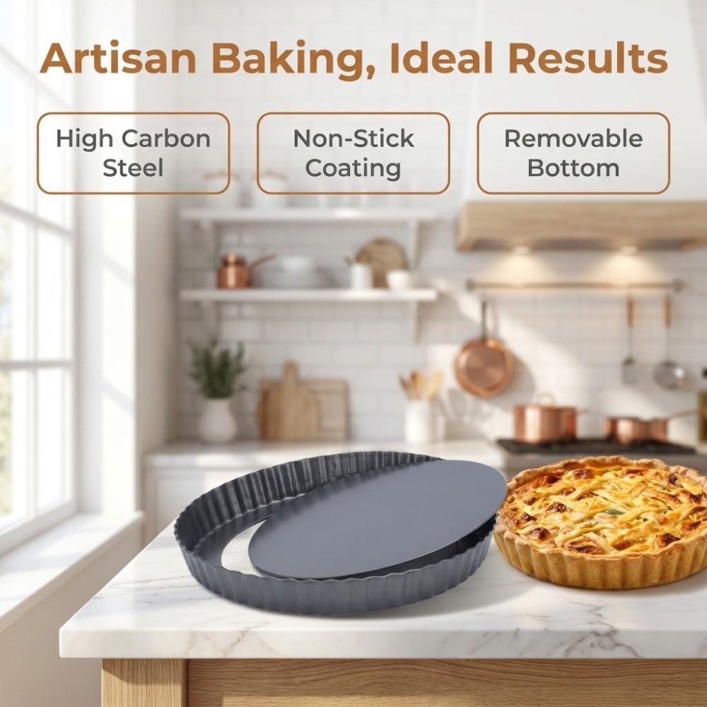 Removable Bottom Carbon Steel Bakeware Carbon Steel Nonstick Bakeware  Bakery Catering
