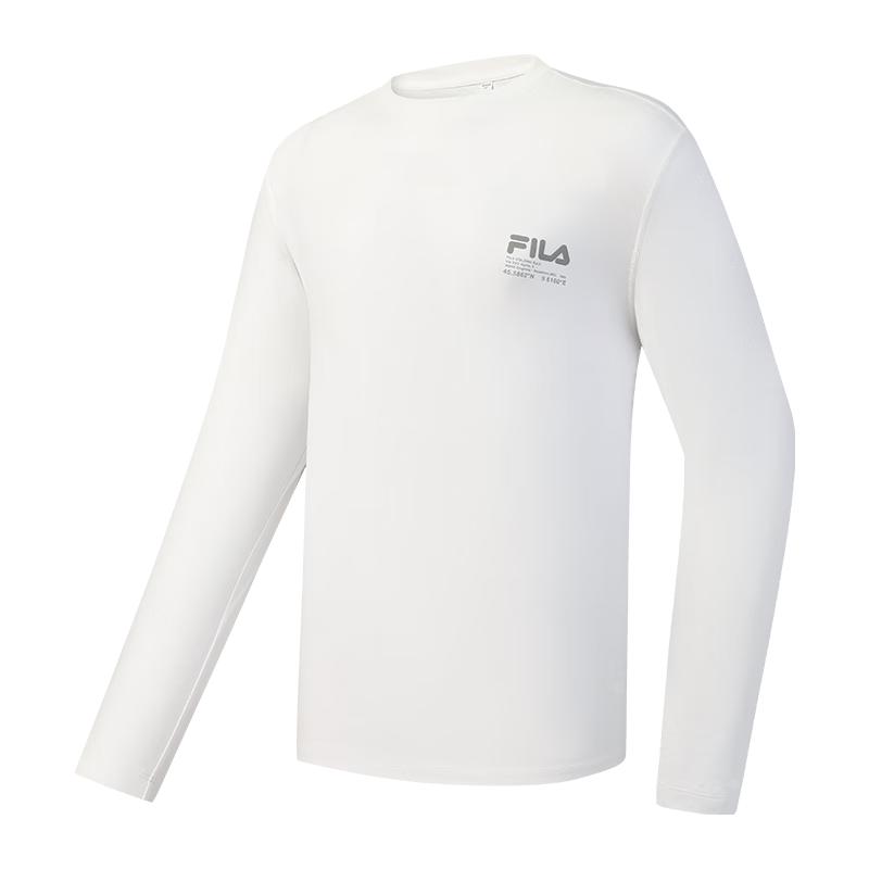 FILA Unisex Round Neck Moisture-Wicking Long Sleeve T-Shirt L