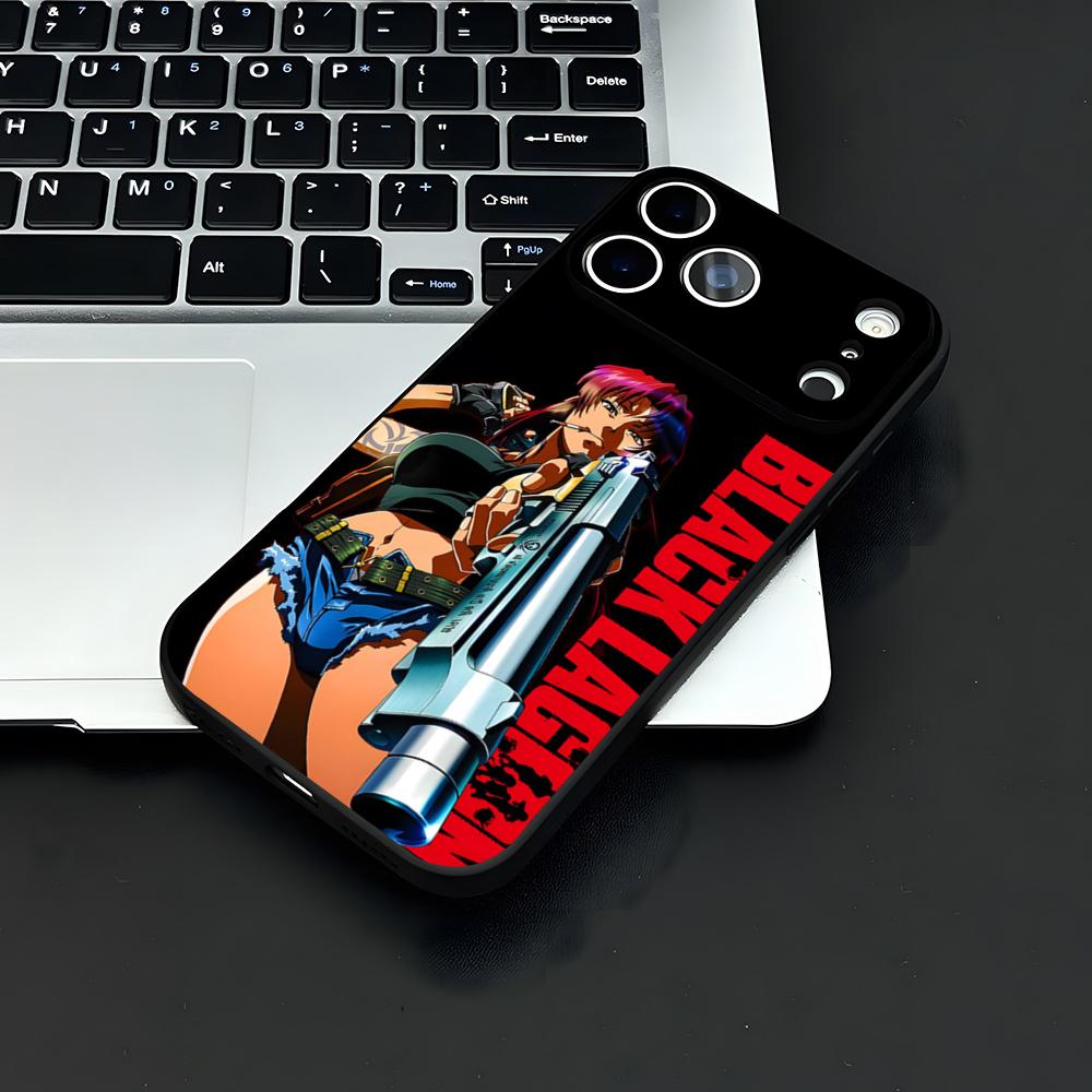 Revy B-Black L-Lagoon Phone Case For IPhone 17 Air 16 E Pro Max 15 14 13 Mini 12 Pro 11 Max Plus Black Soft Shell