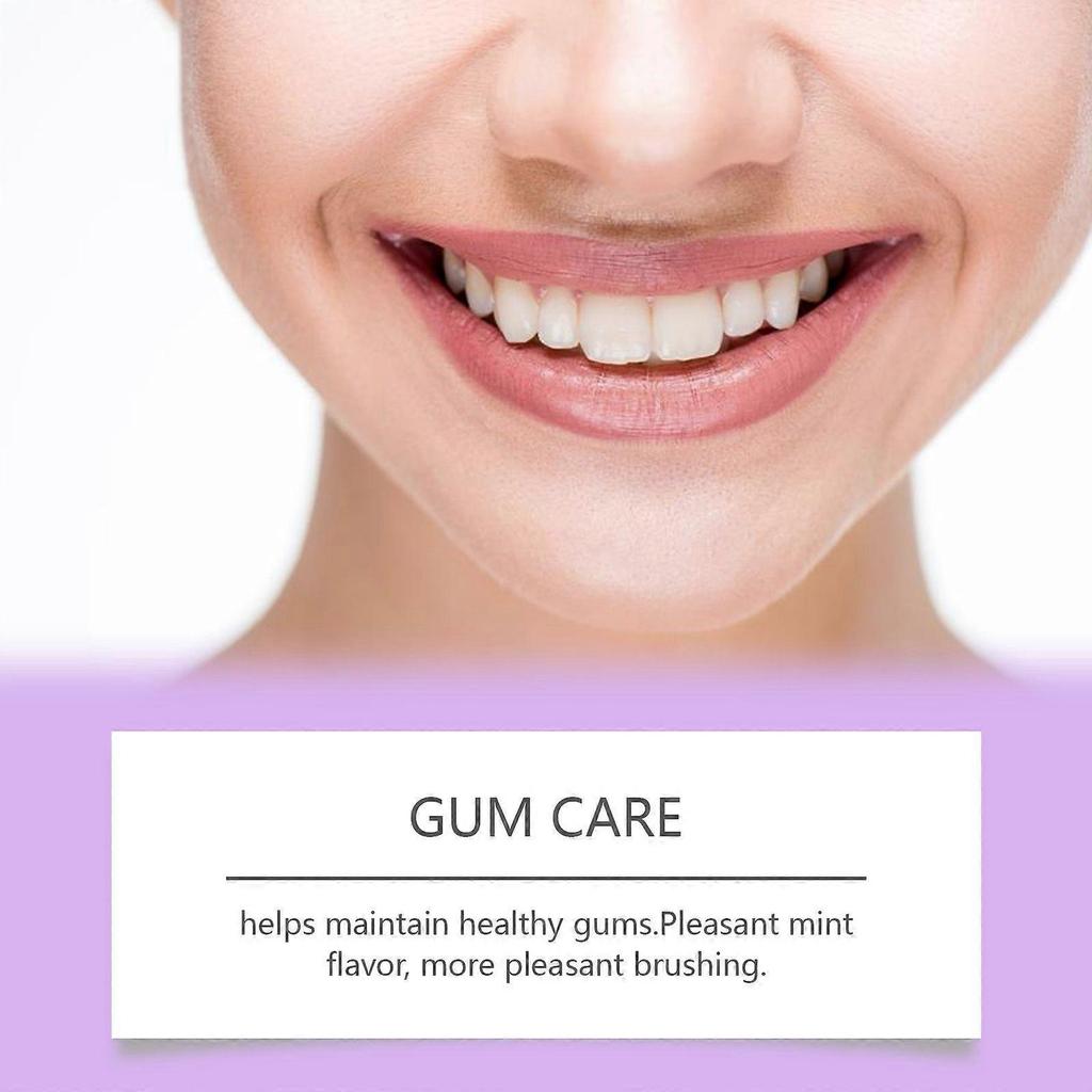 Purple Whitening Toothpaste - Deep Stain Remover Toothpaste for Coffee Lovers, Helps Remove Tea and Wine Stains, Fresh Breath, Oral Cleansing, Vanilla