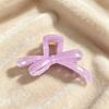 Korean Simple Bow Grab Clip, High-End Large Shark Clip, Simple Hair Accessories, Temperament Hairpin, New Model.