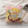 Cartoon Kawaii Butter Bear Pillow Case Home Decoration Cushion Cover Suitable For Bedroom Car Office Sofa