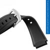 Silikon-Gummi Sport-Uhrenarmband für Casio 5119 Edifice EF-552 Armband EF-552D-1A Herrenarmband Edelstahl-Schnalle Schwarz 20mm