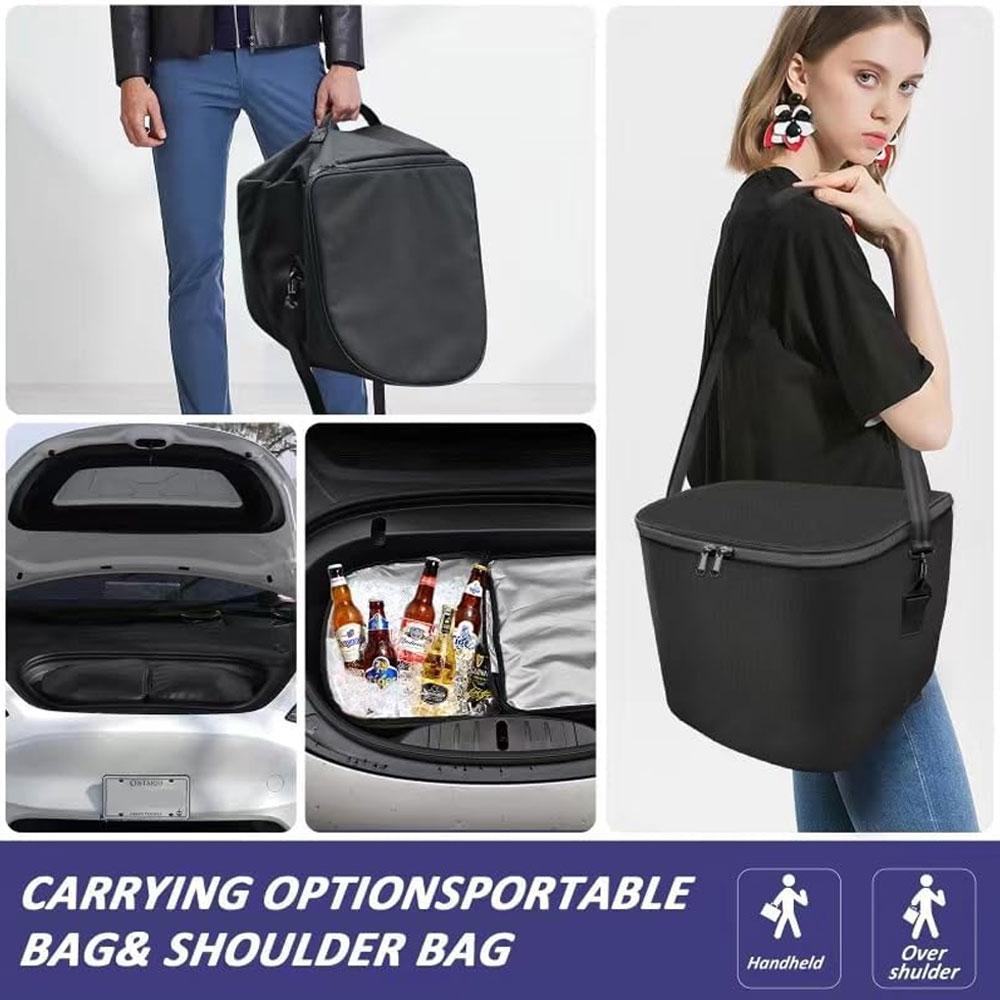 For Tesla Model Y 2025 Frunk Cooler Organizer Insulation Cooler Bag Front Trunk Storage Organizer for Tesla Model 3 Highland