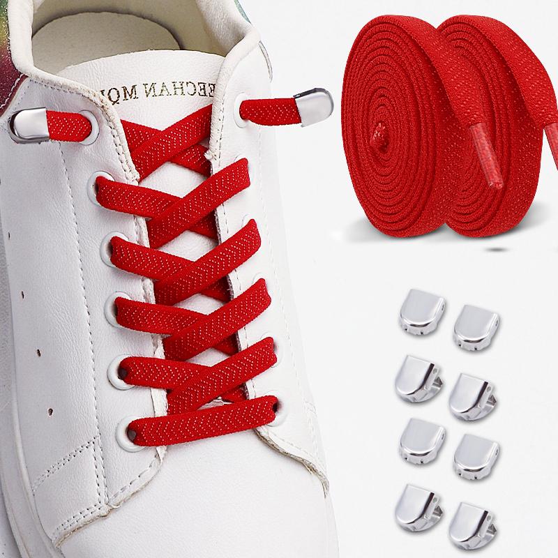 2Pairs Quick Lace Lazy Sports Shoestring Elastic No Tie Shoe Laces for Kids & Adults - Easy Slip-On Shoelaces Shoe Accessories