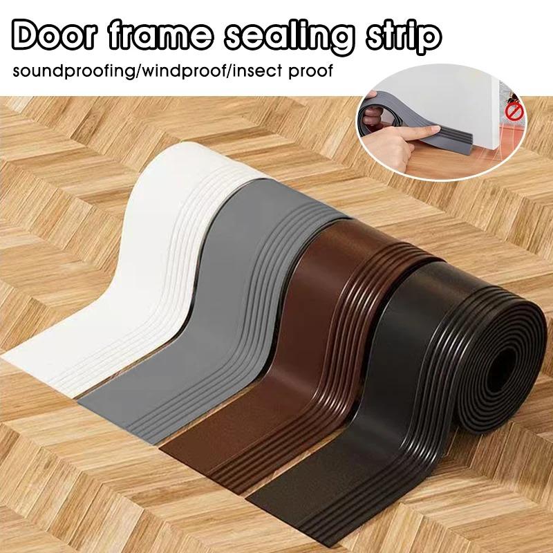 1Pz 1m/39.37inch Striscia Sigillante per Fondo Porta - Weatherstrip Flessibile in TPE | Antivento, Antipolvere, Antipioggia, Riduzione del Rumore | Autoadesiv