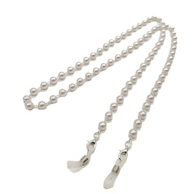 Exquisite Eyeglass Chain Multi-use Faux Pearl Stylish Bright-colored Eyewear Lanyard for Party EMA