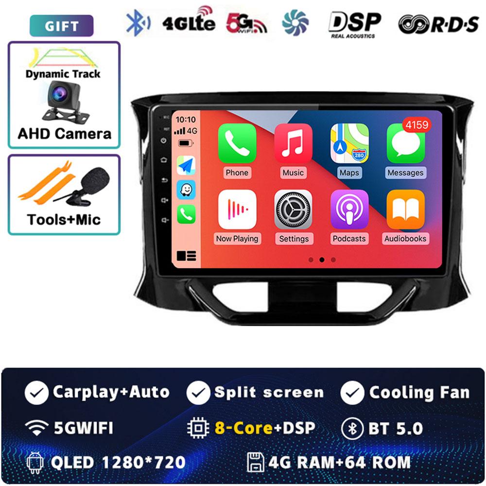 Android 14 Carplay Auto For LADA X Ray Xray 2015 - 2019 Car Radio Player Multimedia Stereo Navigation 4G+WIFI Head Unit Video BT