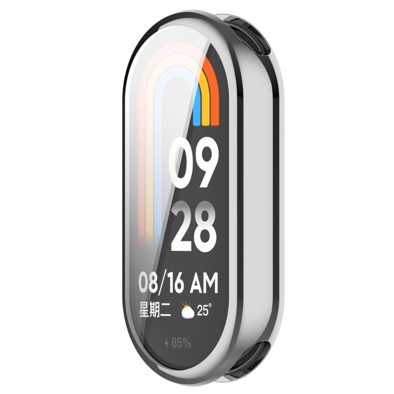 Full Coverage Plating Case Dusts Proof Shockproof Screen Protector  Electroplated Bumper Case for Watch Band 9/9NFC