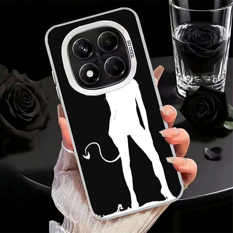 

Devil Girl Silhouette Cool Soft Phone Case for Xiaomi Redmi Note 13 14 15 Pro Plus 12S 12 11S 11 11T 10S 10 Shockproof Cover Bac Redmi Note13ProPlus