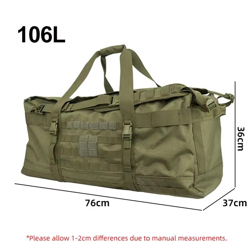 106L 40L Luggage Duffel Bag Camping Backpack Large Bag Men's Hiking Mountaineering Trip Utility Gym Weekend Travel Bag