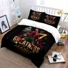 Classica Maglia Rossa Giocatore N.7 Stampa Morbida Confortevole Copripiumino Set Biancheria da Letto Incluso 1*Copripiumino 2*Federe Regali di Lusso
