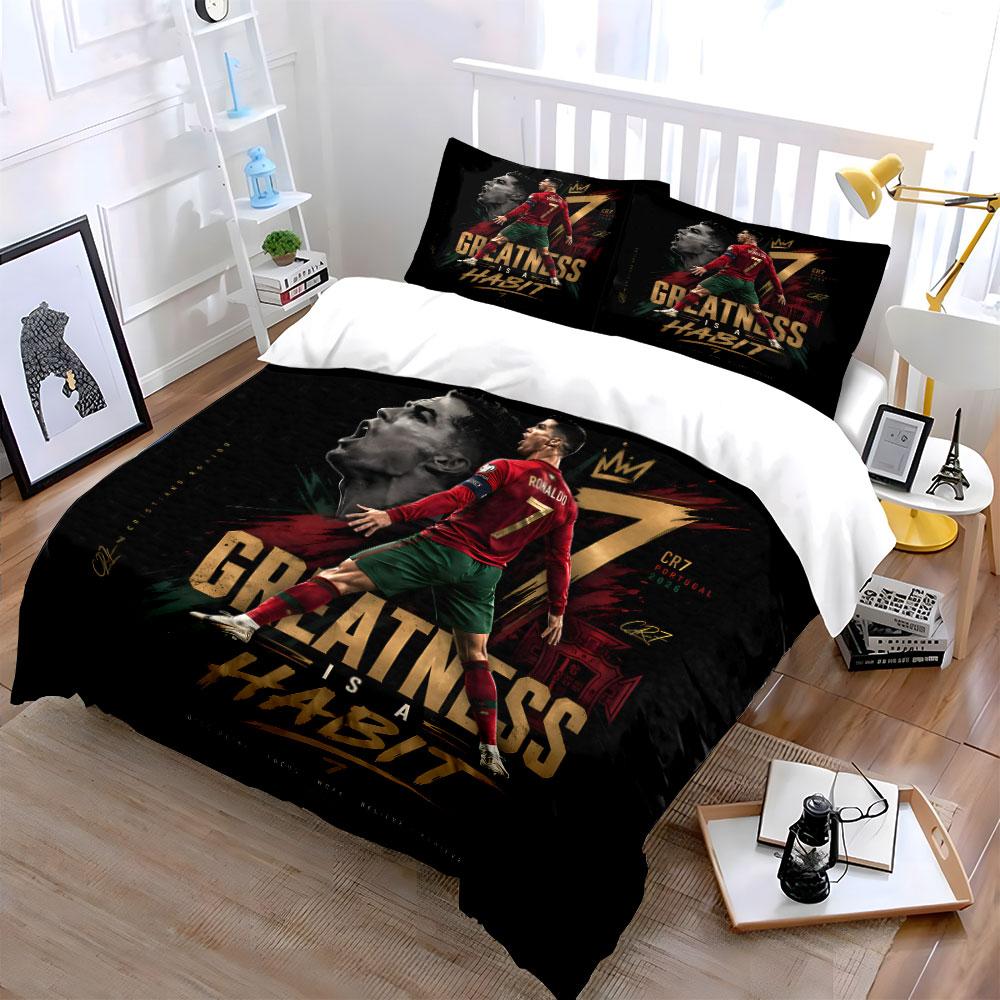 Classica Maglia Rossa Giocatore N.7 Stampa Morbida Confortevole Copripiumino Set Biancheria da Letto Incluso 1*Copripiumino 2*Federe Regali di Lusso
