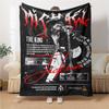 1Pc Michael Jackson King'S Legacy Blanket Soft Throw Blanket For Home Bedroom Bed Sofa Travel Office Solid Christmas Blanket