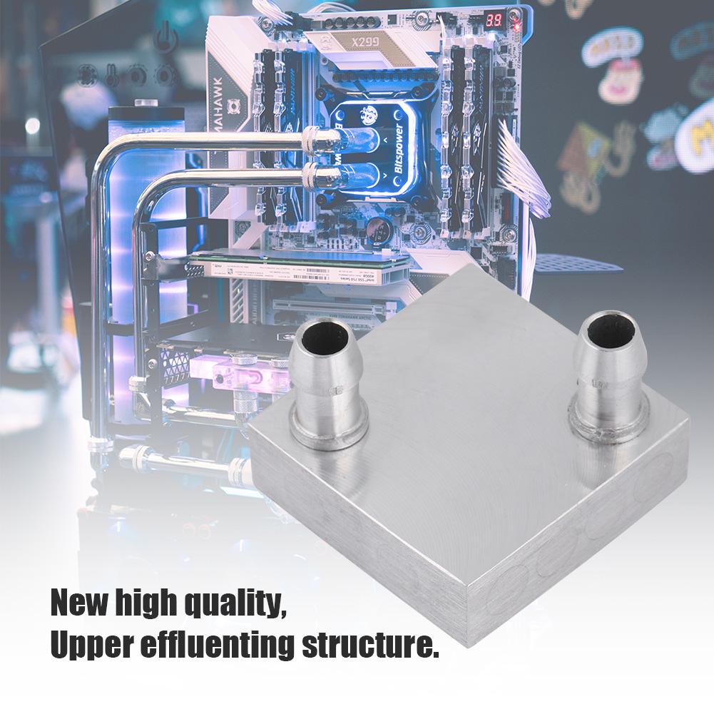40x40mm Water Cooling Aluminum Block for CPU Radiator Liquid Water Heatsink Cooler Ef