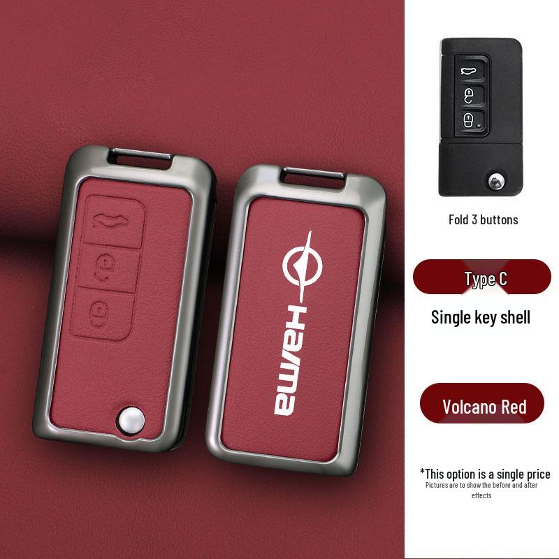 Haima Knight S7/M5 Car Key Cover: 34th Gen Metal Shell with Buckle for Men & Women