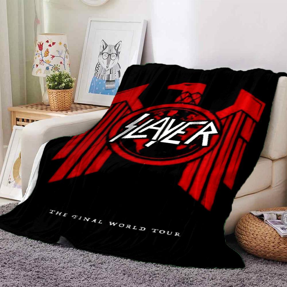 

1pc SLAYER THE FINAL WORLD TOUR Soft Warm Throw for Home, Office, Trave, All-Season Cozy Bedding Gift, Office Cozy Accessory 1024 80cmx120cm(31inx47in)