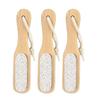 Pumice Stone Foot Scrubber with Wooden Handle for Calluses and Rough Skin Exfoliation
