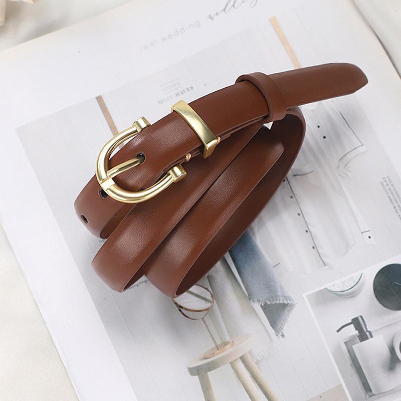Luxury Designer Women Belt Genuine Leather Female  Metal Belt Buckle Waistband 3 Colors High Quality Trend Belt Lady