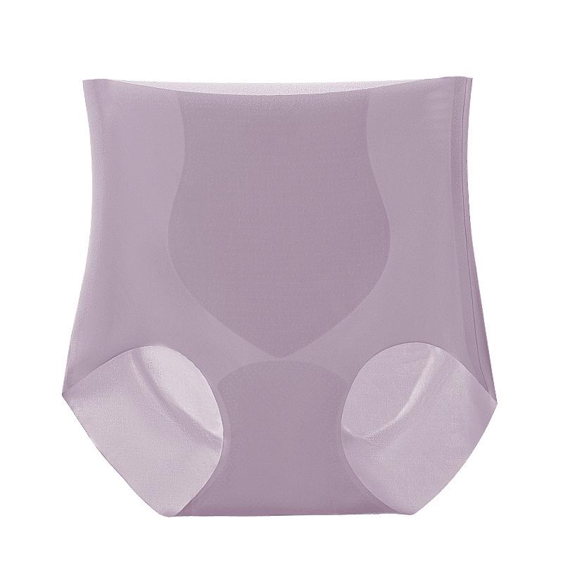 Women's Summer High Waist Belly Lift Hip Antibacterial Crotch Breathable Sports Non Scratch Briefs