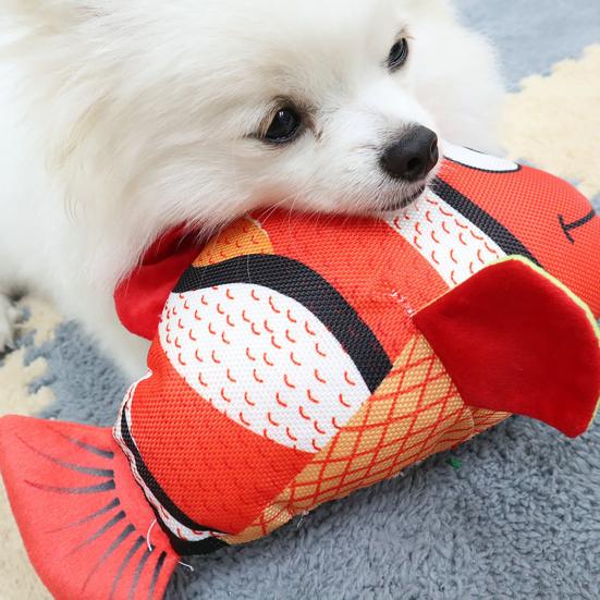 Yousheng Pet Toy Sound-Producing Interactive Dog Toy Fish Shape Bite-Resistant Soft Chew Toy Pet Play