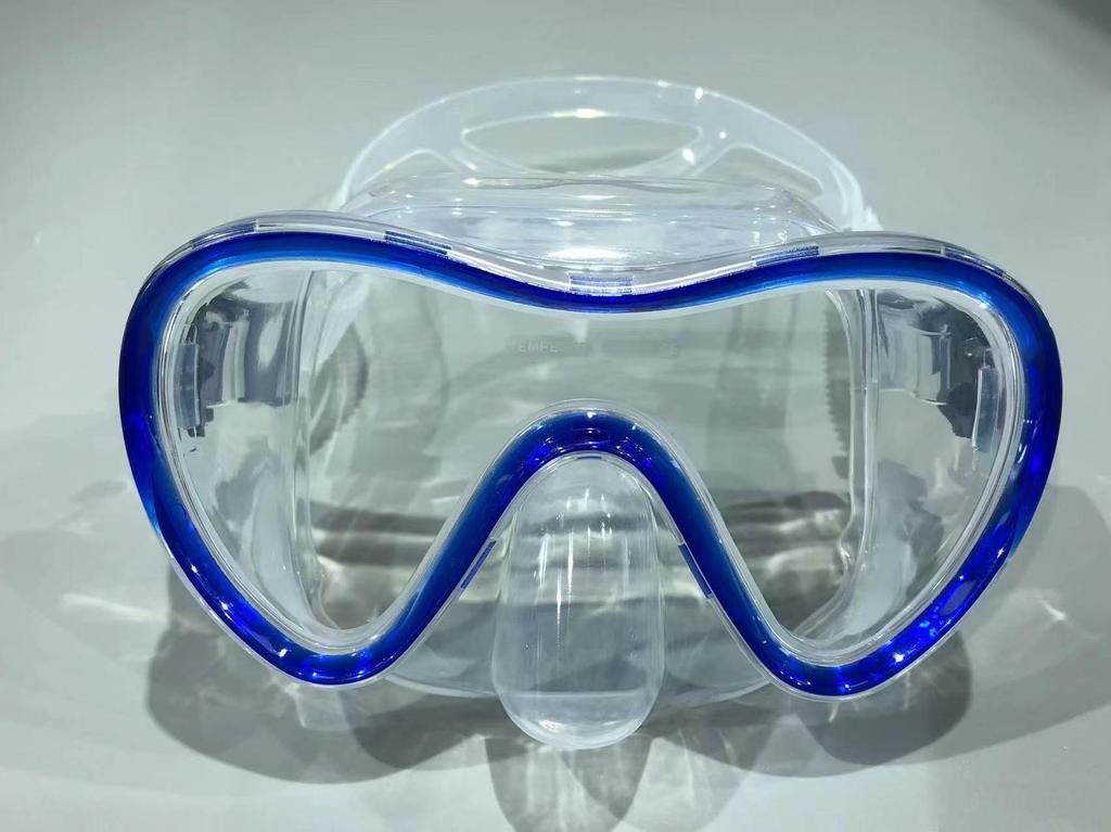 Adult Large Frame Silicone Diving and Snorkeling Goggles